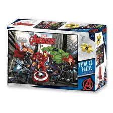 Quebra-cabeça 3d Vingadores Com 48 Peças Multikids