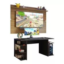 Mueble Escritorio Gamer Madesa Y Panel De Tv 65