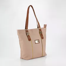 Bolsa Feminina Grande Estilosa Moda Trabalho Cor Creme