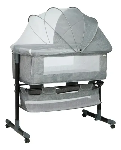 Berço Portátil Bebê Acoplado Co-bed Connect Maxi Baby - Cinza Liso