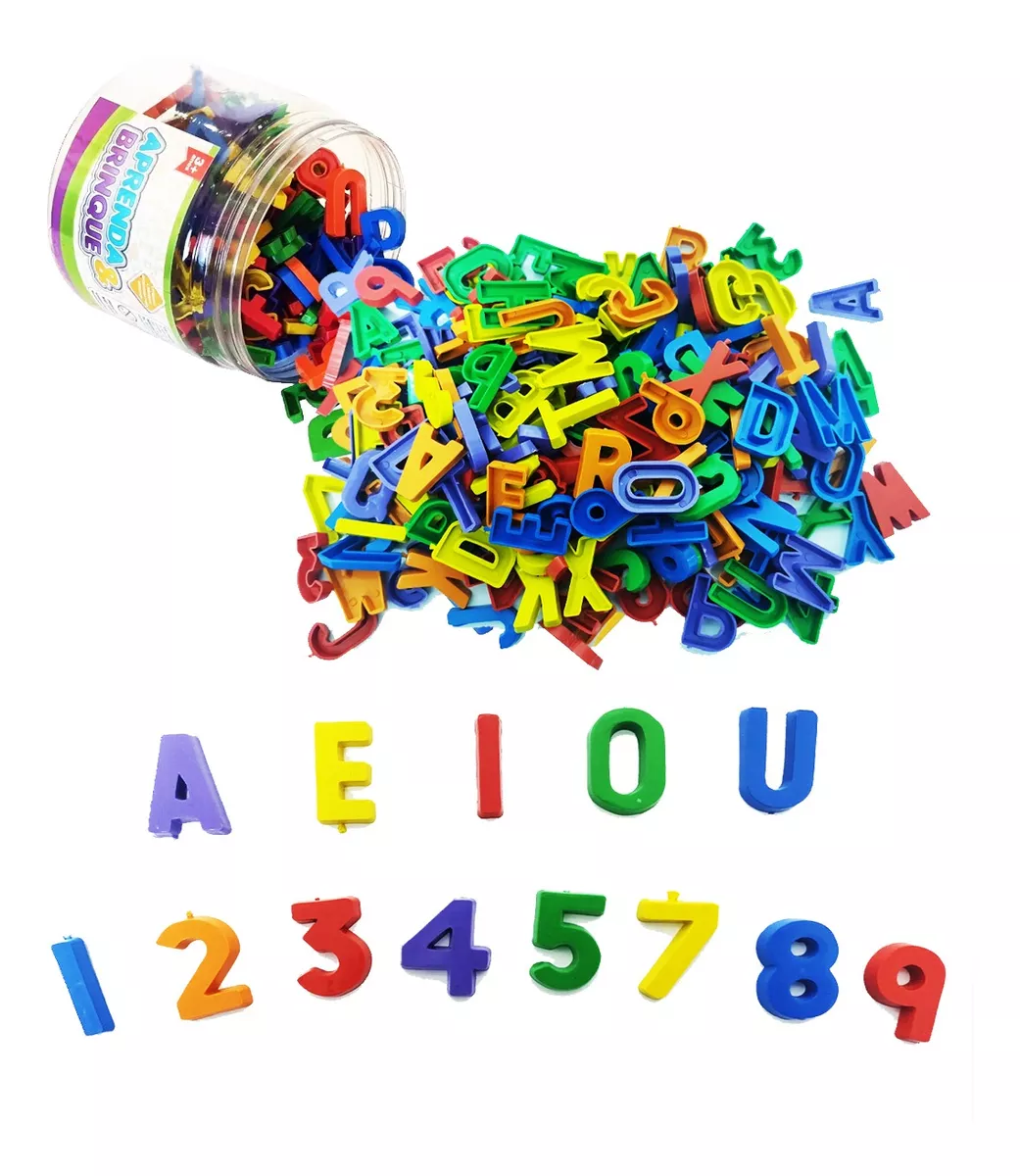 Alfabeto Infantil Brinquedo Educativo 200pçs Letras Números