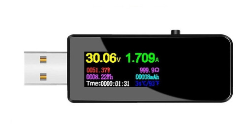 Tester Usb Voltimetro Amperimetro 32v 5.1a Analizador - U96p