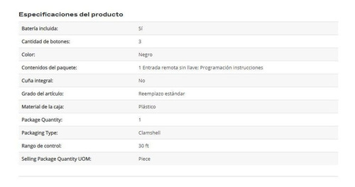 Control Transmisor Alarma Mercury Monterey 2004 Foto 6