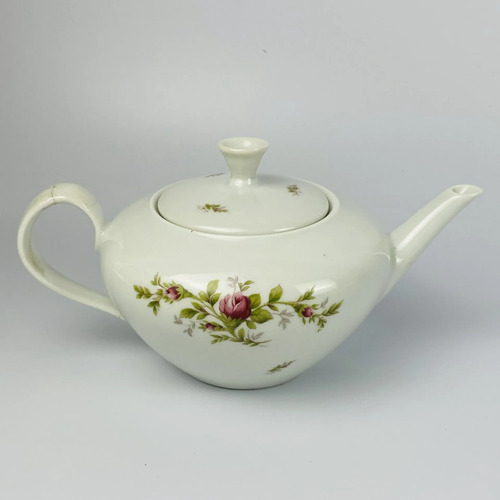 Jogo De Xícaras Chá Porcelana Renner Floral Vintage 19 Peças Branco Floral 5