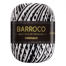 Barbante Barroco Premium Multicolor 6 Fios 400g Linha Crochê Cor Zebra