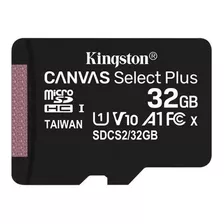 Tarjeta De Memoria Kingston Sdcs2 S2 Canvas Select Plus Con Adaptador Sd 32gb