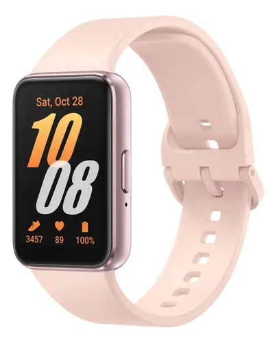 Samsung Galaxy Fit3 Pink Gold Caja Rosa Correa Rosa Diseño