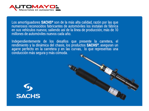 1 - Amortiguador Gas Tras Izq/der Sachs Strada Fiat 06-10 Foto 3