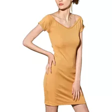 Vestido Entallado De Micromorley Con Spandex