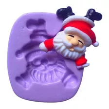 Ce830 Molde De Silicone Papai Noel Natal Artesanato