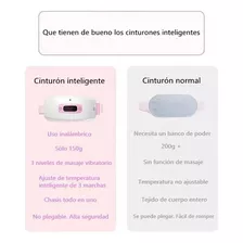 Cinturón De Masaje Calefactado Para Los Cólicos Menstruales Color Blanco