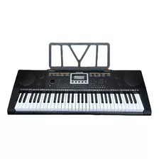 Teclado Musical 61 Teclas Sensitivas Imperdivel Cor Preto