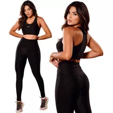 Conjunto Fitness Feminino Academia Calça Legging +top Treino