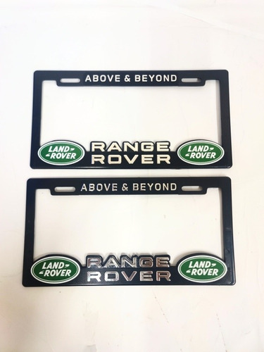 Par Porta Placas Autos Land Rover Foto 2