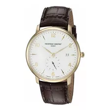 Reloj Slimline De Cuarzo Suizo Para Hombre Con Correa De Cue