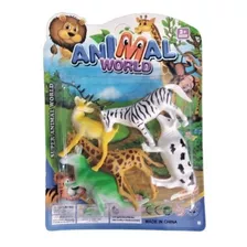 Animales De La Selva Set De 5 Piezas, Cebra,jirafa,canguro