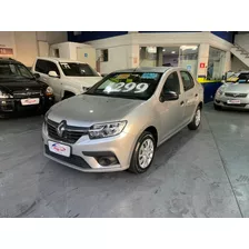 Renault Logan Life 1.0 Completo Baixa Km Uber 99 Cabify