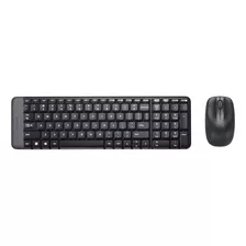 Kit Teclado Mouse Inalámbrico Logitech Mk220 Español Negro