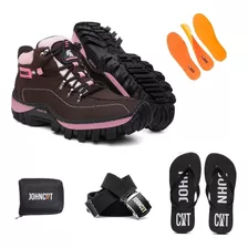 Kit Bota Coturno Adventure Masculino Top John Cat Jdk302