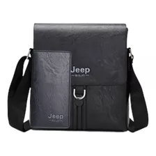 Kit Bolsa Masculina Transversal Jeep Buluo + Carteira