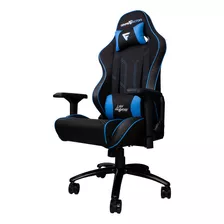 Silla Gamer Cgc600-v2 Negro/azul Game Factor Hasta 150 Kg Estructura Metálica Fabricado En Tela.