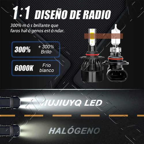 14000lm Kit Focos Led 9006 9005 Haz Alto Y Bajo Para Dodge Foto 6