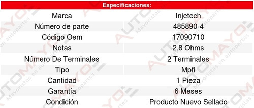 Inyector Combustible Mpfi Sl 4cil 1.9l 95 Al 95 8246431 Foto 4