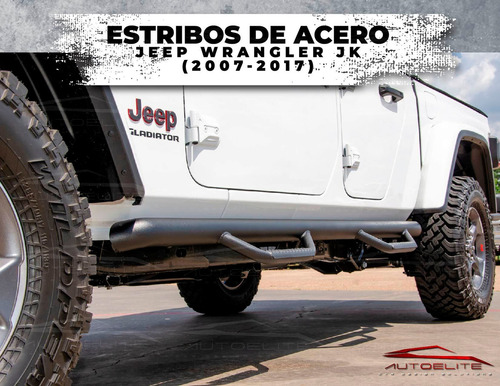 Estribos Jeep Wrangler Jk 2007-2018 Acero Dominator Torus Foto 4