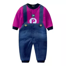 Macacão Pijama Peach Infantil Super Mario 