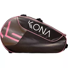 Nova Raqueteira Kona Cinza E Rosa Para Beach Tennis Ou Padel