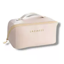 Bolsa Necessaire Feminina Maquiagem Blogueira Cosmético Cor Nude