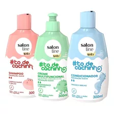 Combo Salon Line Baby Shampoo Condicionador E Creme Cachinho