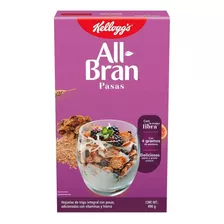 Cereales Kellogg's All Bran Sabor Pasas 1 Caja De 490g