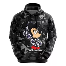 Blusa De Moletom Full Rato Mickey Mouse Desenho Novidade