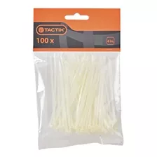 Bolsa Amarras Plásticas Blanca Tactix 100mm #408013(100pzas) Color Blanco