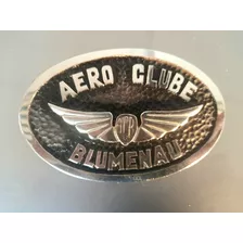 Aeroclube Antigo Emblema Em Metal