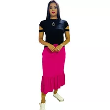 Saia Nuvem Onda Ondinha Balada Moda Roupas Femininas