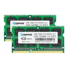 Memoria Ram 8gb (2x4gb) Ddr3 1066mhz Sodimm Duomeiqi (bm1l)