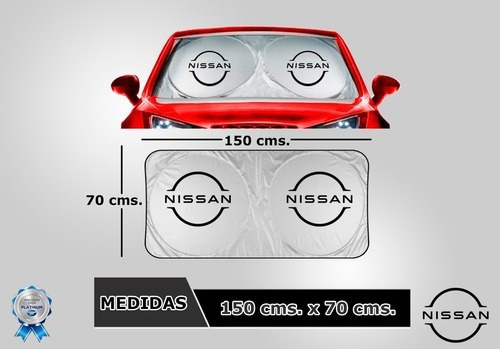 Parasol Cubresol Para Nissan March 2016-2023 Con Logo T1 Foto 4