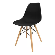 Silla De Comedor Desillas Eames, Estructura Color Negro, 1 Unidad