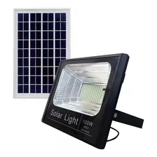 Led Holofote Placa Solar Bateria Completo 100w Promoção