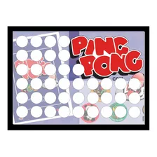 Quadro Expositor Porta Tazos Animais Extinção Ping Pong