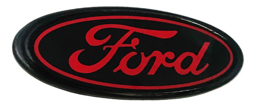 Emblema Parrilla Ford 17cm Negro Rojo Varios Modelos Foto 2