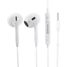 Audífono Aiwa In-ear I112 Cn Manos Libres Conector 3.5mm R&c Color Blanco