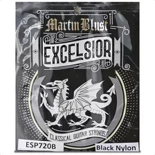 Encordado Guitarra Clasica Martin Blust Esp720b Nylon Negro