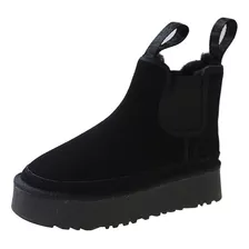 Botas De Nieve De Suela Gruesa Para Mujer, Cálidas Invierno