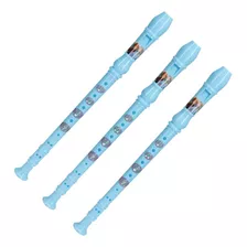 Brinquedo Infantil Flauta Doce Soprano Disney Frozen 3 Peças