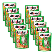 Ração Kitekat Sachê Gatos Adultos Frango 70g 12 Unid