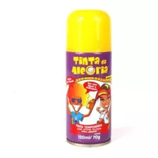 Tinta Spray Da Alegria Cabelo Barba Lavável Amarelo 120ml