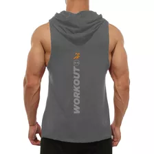 Musculosa Capucha Entrenamiento Sudadera Gym Gdo Workout